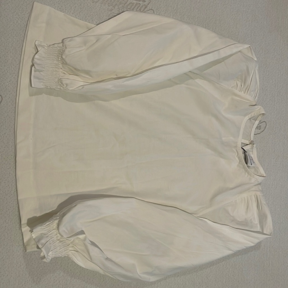zara kids white blouse
